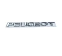 SELUVI Car Emblem for Peugeot Partner 2019-2023, Logo Badge Emblem Hood Emblem Boot Emblem 3D ABS Letter Emblem Badge Decal Badge Sticker Car Body Decoration Accessories,Silver