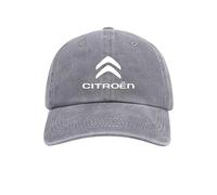 SELUVI Grey Unisex Adults Baseball Cap for Citroen C1 2014-2023, Classic Cotton Baseball Cap with Embroidered Logo and Adjustable Strap