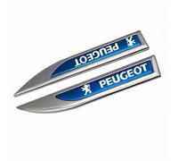 SELUVI Metal Car Emblem for Peugeot Partner 2008-2018, Rear Trunk Emblem, Blue