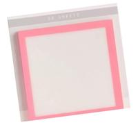 Selves Adhesive Note Pad Translucent Glitters Design Sticky Note Clear Adhesive Memo Sheet for Book Planners Task Residues Frees Sticky Notes