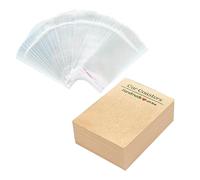SELVFZ 100 Pcs Coasters Display Cards with Adhesive Bags Sublimation Packaging Coasters Display Cards Coasters Display Cards Car Accessory Packaging