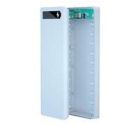 SELVFZ 10x18650 For Case External Battery Storage Box For Shell Charging Phone Portable Battery F Batteries Button Electronic Coin Cell Alkaline Watch Lithium Blister Car White