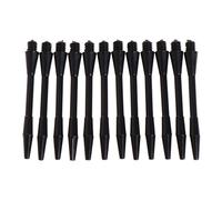 SELVFZ 12Pcs Shaft Nylon Stems Black Corner Short Stems Threaded Rod Darts Throwing Darts For Soft Tip Darts Womens