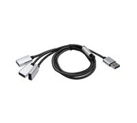 SELVFZ 1PC USB Host Power Port Y Splitter USB Adapter To 3/2 Port USB 2.0 OTGs USB Male Female Cable USB Extension Cable