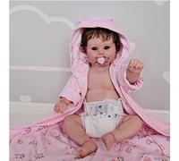 SELVFZ 20'' Toy Figure Interaction Toy Full Body Simulation Baby Bath For Doll That Look Real For W/Eyes Dolls That Look Real And They Are Tiny Dolls Full Body Silicone