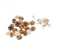 SELVFZ 20Pcs/Pack Metal Brooch Round Clasps Pin Tie Tacks Pins with Clutch Back for Jewelry Making Craft Supplies