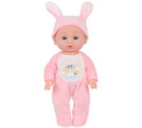 SELVFZ 24cm Realistic Baby Dolls Reborns Girl Doll With Lovely Jumpsuit Life Like Educational Reborns Grandma Parenting Game Toy Interactive Family Entertainment Toy