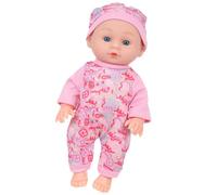 SELVFZ 24cm Realistic Baby Dolls Reborns Girl Doll With Lovely Jumpsuit Life Like Educational Reborns Grandma Parenting Game Toy Interactive Family Entertainment Toy