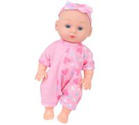 SELVFZ 24cm Realistic Baby Dolls Reborns Girl Doll With Lovely Jumpsuit Life Like Educational Reborns Grandma Parenting Game Toy Interactive Family Entertainment Toy