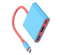 SELVFZ 3 Port Type C Adapter With 4K60hz Video Output And Fast Speed USB3.0 Data Transfer PD100W Charging Port Efficient USB C Docking Station