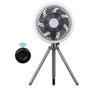 SELVFZ 3 Speed Desk Fan Portable Adjustable Fans Outdoor Fan Air Cooler Small Desktop Office Tripod Rechargeable 8000Mah Remote Control Fans Oscillating Quiet For Bedroom