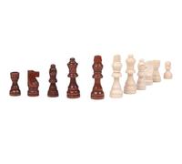 SELVFZ 32Pcs Wood Chess Pieces International Chess Figures Tournament Wood Chessmen Pieces Hand Carved Figure Figurine International Figures Board Game Beginner