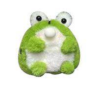 SELVFZ 4.3 Inch Frog Plush Keyring and Bubble Blowing Fun Keychain for Kids and Adults Interactive Frog Keyring Small Plush Toy