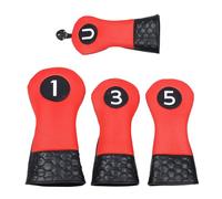 SELVFZ 4Pcs PU Golfs Head Protective Covers Driver Golfs Head Covers Putter Protective Guard Golfs Iron Headcover Club Covers Club Head Cover