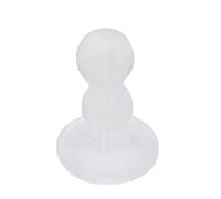 SELVFZ 50Pc Silicone Earring Backs Clear Rubber Earring Backs Earring Back Stopper Clutch Ear Locking with Pad for Girl Earring Pads for Clip On Earrings Heavy Earrings
