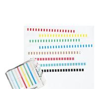 SELVFZ 8Rolls Geometric Print Adhesive Tape 3mmX5m For Scrapbooking Planners Notebooks Albums Dotted Striped Tape