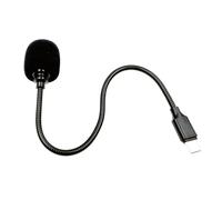SELVFZ Adjustable Bendable Microphones Type C Interfaces With Sponges Cover For Mobile Phones Laptops Travel Friendly Metal Desktop Microphones