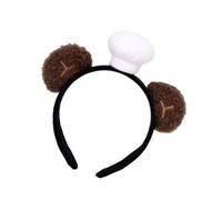 SELVFZ Adorable Bear Chefs Hat Headbands For Kids Costume Parties Dressing Up Soft Plush Hairband Hair Ornament For Toddler Chefs Hat Hairband Party Accessories