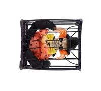 SELVFZ Animated Glowing Skeleton Cage Specter Halloween Props Multiple Styles ABS Materials Indoor Outdoor Use