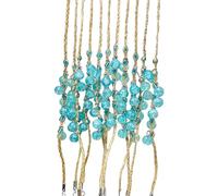 SELVFZ Artificial Crystal Grass For Couple Wishing Handchains Handmade Weave Bracelets Bangles Play Yoga Jewelry Luck