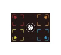 SELVFZ Basketball Footstep Mat Safe And Effective Indoor Training Soundproof Mat For Skill Development Kids Basketball Training Mat