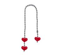 SELVFZ Beads Chain Bag Charm Acrylic Add Fashion Charm with Colorful Heart and Round Bead for Fashion Women and Enthusiasts
