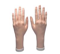 SELVFZ Bendable Realistic Female Hand Mannequin Nails Nails Training Hand Model for Nails Art Practice and Rings Photography Bendable Fake Hand for Manicure Practice