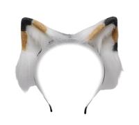 SELVFZ Cartoon Cats Ears Hairband For Girls And Women Adjustable Animal Tail Ear Headwear For Festival Celebrations Parties Plush Cats Ears Headbands