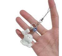 SELVFZ Charm Dog Themed Phone Charm Portable Keyring Decorations Dog Key Holder Hanging Ornament Suitable for Everyday Use