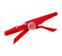 SELVFZ Christmas Bowknot Choker Gothic Rose Flower Velvets Collar Necklace Clavicle Chain Jewelry For Women Girls Teens