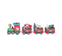 SELVFZ Christmas Wooden Train Ornaments Merry Christmas Decoration For Home Party Decor Navidad Kids Gifts Wooden Train