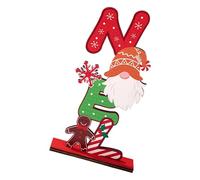 SELVFZ Classical Wooden Gingerbreads Man Reindeers Christmas Figurines Paint Safe Family Friendly Decors Child Safe Holiday Ornaments