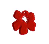 SELVFZ Colorful Small Six Petals Flower Charm Pendants For Women Hollow Flower Jewelry Necklaces Making Findings