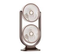 SELVFZ Cooling Fan Desktop Portable Double Head Cooling Fan USB Rechargeable Air Circulation For Home Office Double Head Desk