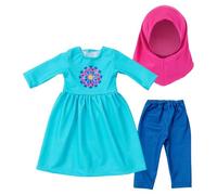 SELVFZ Creative Muslims Trousers Pajama Colorful Hijab For 18 Inch Girl Dolls Outfit Girl Dolls Casual Clothes Accessories Doll Accessories