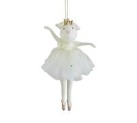 SELVFZ Crowned Hanging Decoration Plush Girl Doll Pendant For Christmas Decorations Soft Holiday Crown Ornament