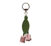 SELVFZ Dainty Tulips Holder PU Leather Alloy Lovely Design Elegant Floral Rings For Keys Backpacks Gift Giving Lightweight Keychain For Bags