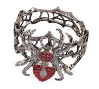 SELVFZ Dark Gothic Arachnid Inspired Adjustable Rhinestones Embellished Wristlet For Costume Accessories Festival Music Festival Punk Accessory