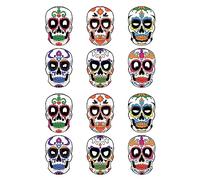 SELVFZ Day Of The Dead Paper Skull Halloween Masquerade Party For Halloween Cosplays Mexicans Party Costumes Face Covering