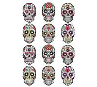 SELVFZ Day Of The Dead Paper Skull Halloween Masquerade Party For Halloween Cosplays Mexicans Party Costumes Face Covering