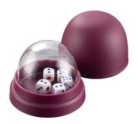 SELVFZ Dices Rolling Cup With 5 Dices For Authentics Gaming Game Ensures Fair Playing In Leisure Betting Game Gambling Accessories