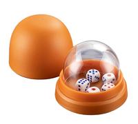 SELVFZ Dices Rolling Cup With 5 Dices For Authentics Gaming Game Ensures Fair Playing In Leisure Betting Game Gambling Accessories