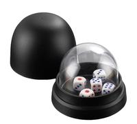 SELVFZ Dices Rolling Cup With 5 Dices For Authentics Gaming Game Ensures Fair Playing In Leisure Betting Game Gambling Accessories