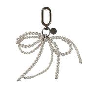 SELVFZ Elegant Beaded Pearls Bowknot Charm Pendant Fashion Key Holder Accessory for Trendy Women Ladies Stylish Outfits