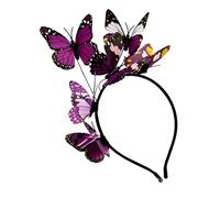 SELVFZ Elegant Butterfly Hair Accessory Headband Unique Butterfly Hair Clip For Women And Girls Halloween Cosplay Wedding Hairband For Women