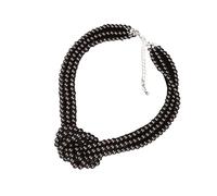 SELVFZ Fashionable Imitation Pearls Beaded Necklace Multilevel Bead French Choker Adjustable Length Neckchain For Women