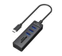 SELVFZ Fast Speed USB Hubs 5Gbps Data Transfer SDTF Card Reader USB3.0 USB2.0 Port For PC Phone Tablets USB C Powereds Multiple Port Hubs