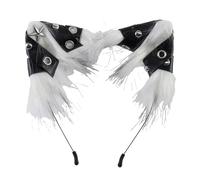 SELVFZ Faux Furs Cats Foxes Ears Headband For Women Halloween Cosplay Costume Hair Accessories Furry Animal Hair Hoop Cats Foxes Wolf Headband And Tail
