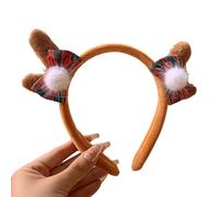 SELVFZ Festive Headband Christmas Eve Headdress Deer Antler Hair Hoop Adult Kids Holiday Costume PartyFavor All Age Headdress Festive Hair Decoration Christmas Costume Accessory