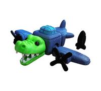 SELVFZ Fighter Alligators Model Figurine Toy Movable Joints Printed Animal Desk Decors For Creative Play And Artistic Display Aircraft Decoration